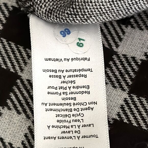 Talbots Top Size XL Sabrina Buffalo Checkered NWOT - Picture 11 of 11